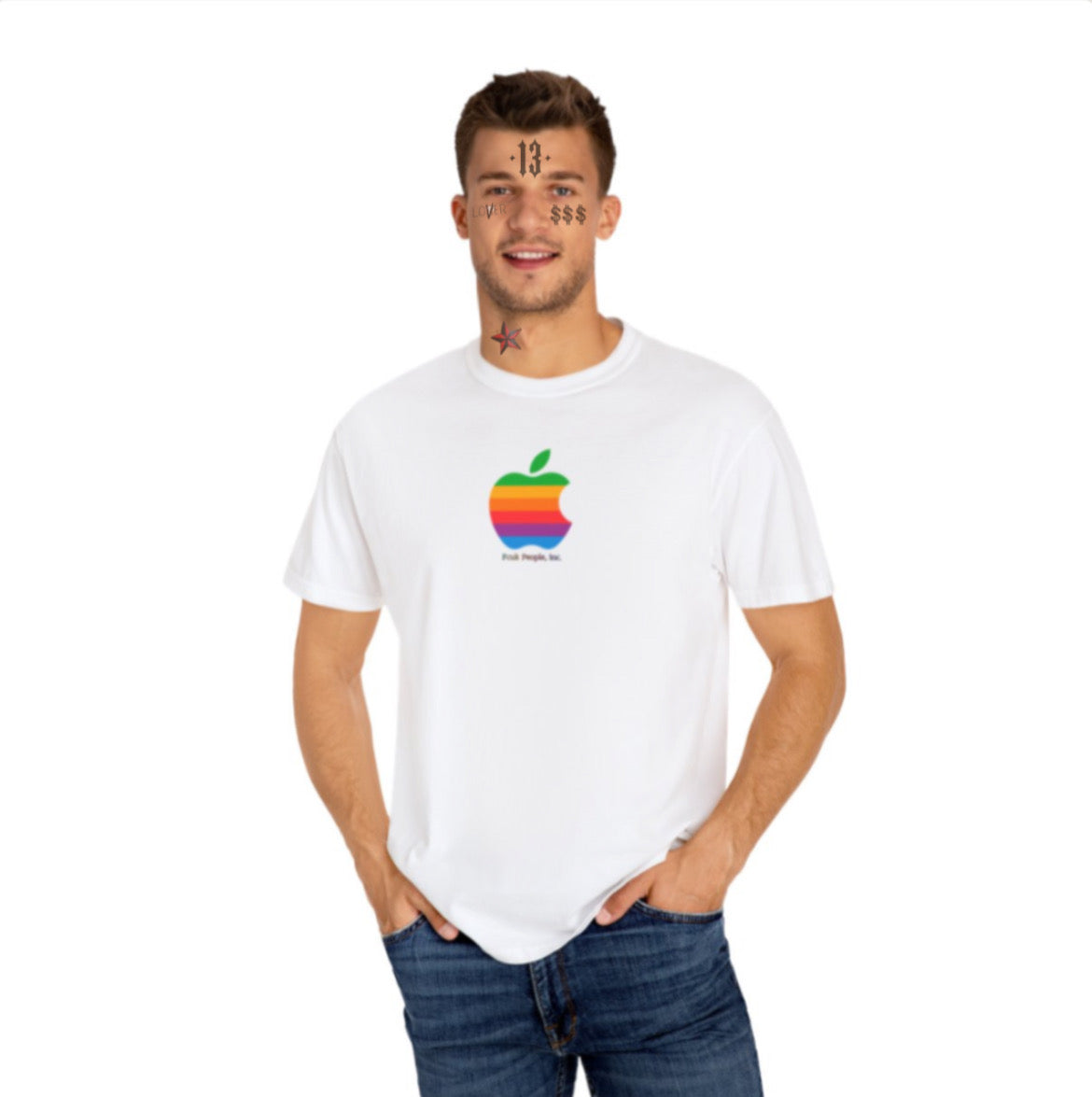 APPLE WHITE TEE