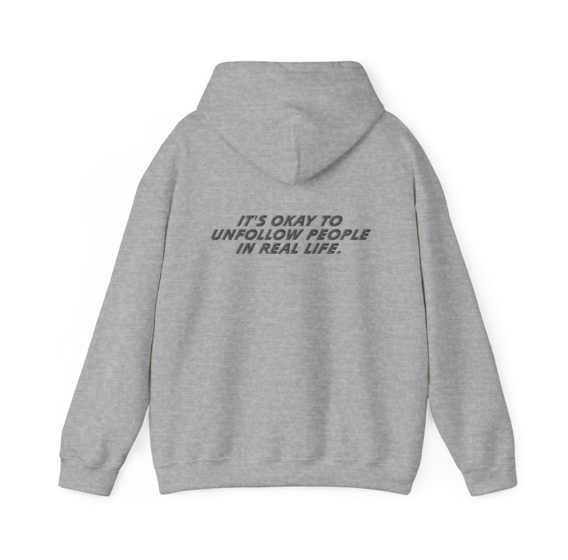 UNFOLLOW GRAY HOODIE