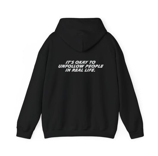 UNFOLLOW BLACK HOODIE