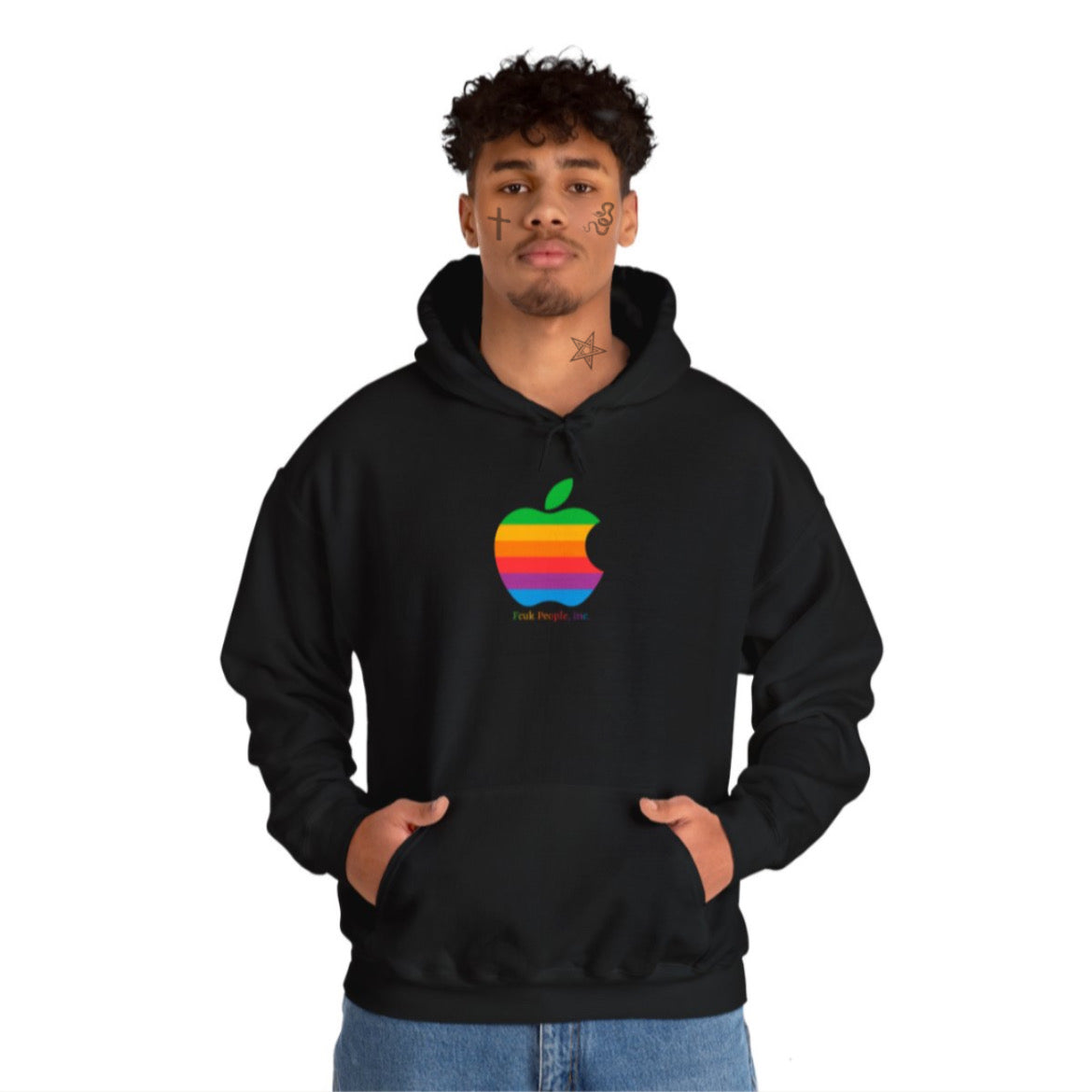 APPLE BLACK HOODIE